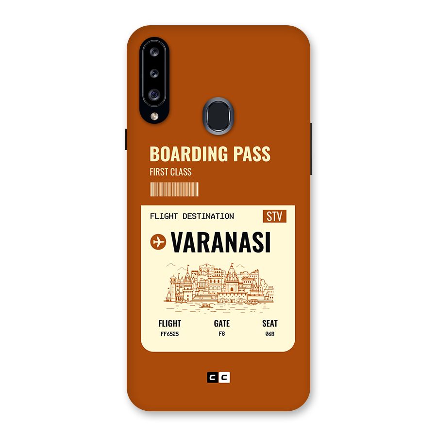 Varanasi Boarding Pass Back Case for Galaxy A20s
