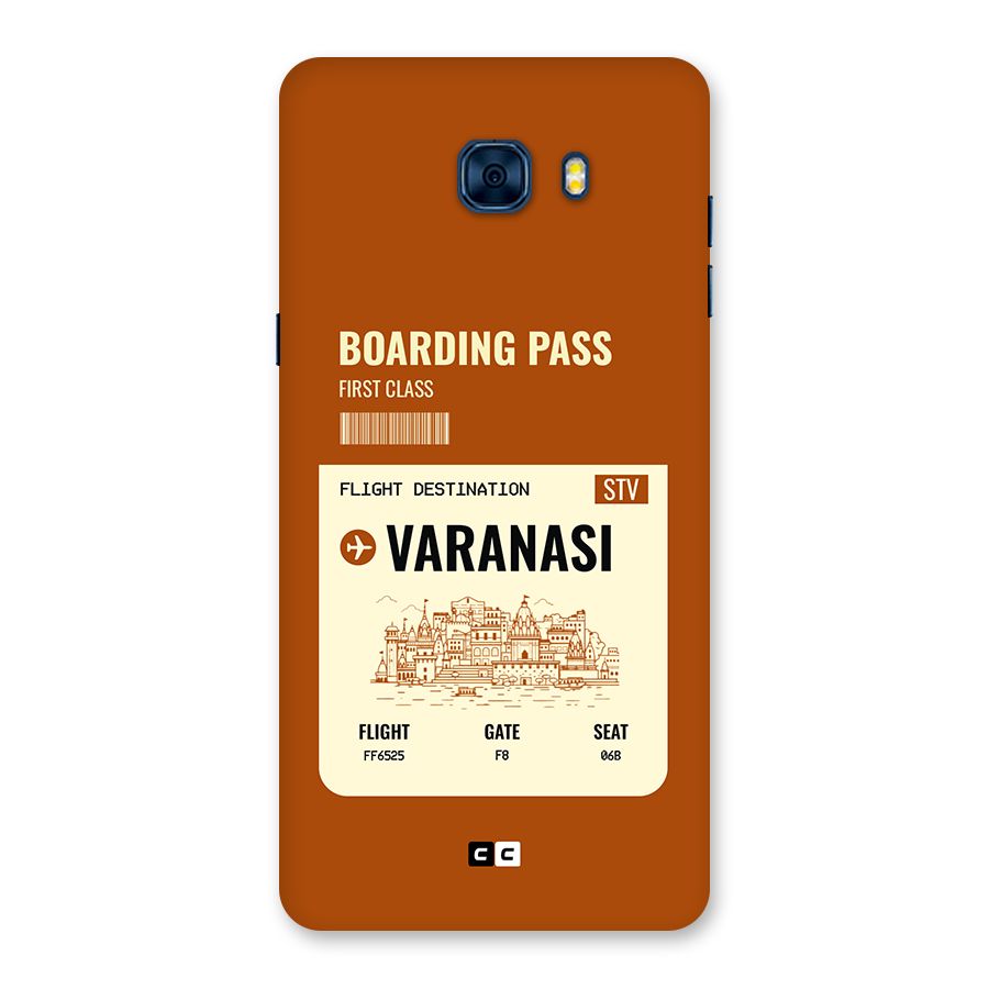 Varanasi Boarding Pass Back Case for Galaxy C7 Pro