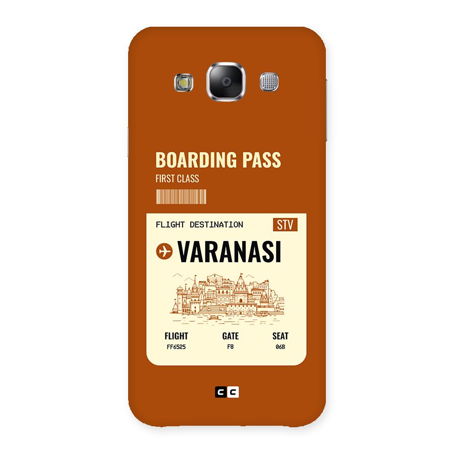 Varanasi Boarding Pass Back Case for Galaxy E5