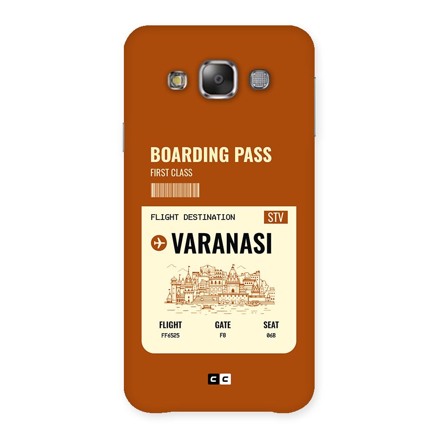 Varanasi Boarding Pass Back Case for Galaxy E7