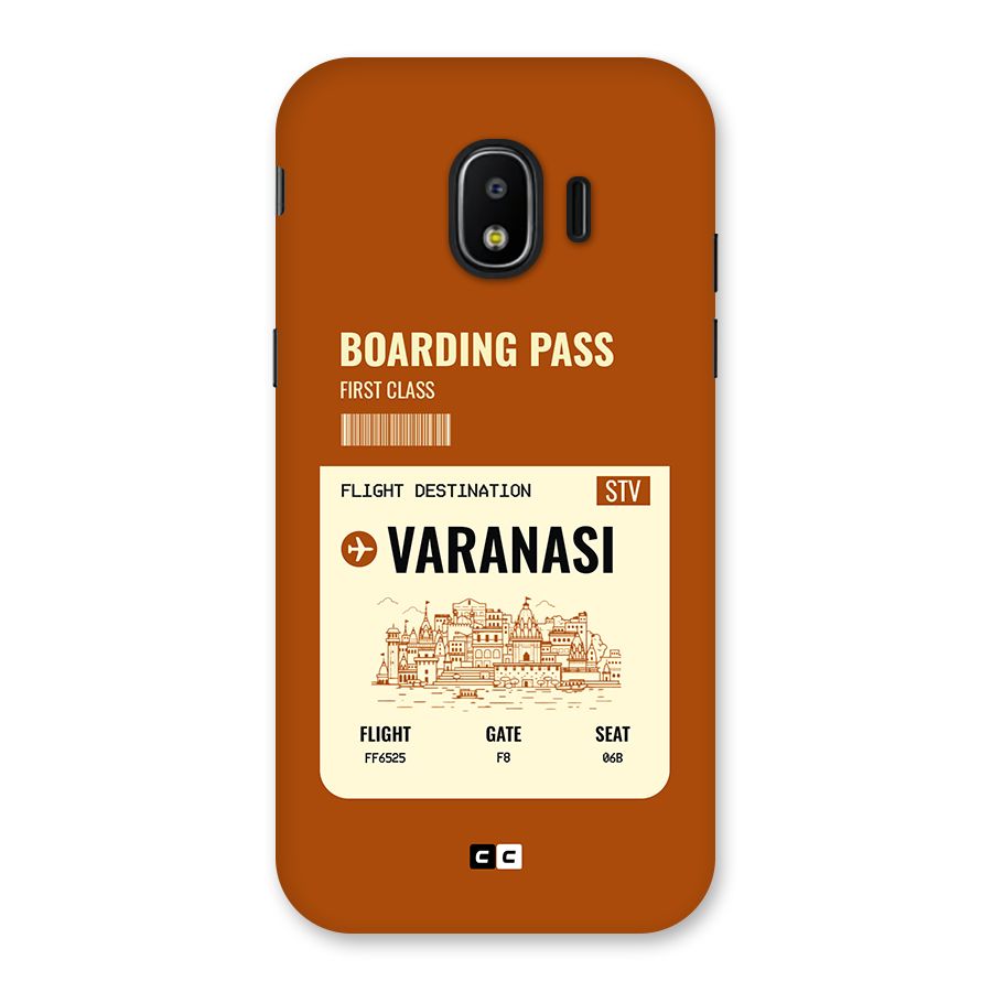 Varanasi Boarding Pass Back Case for Galaxy J2 Pro 2018