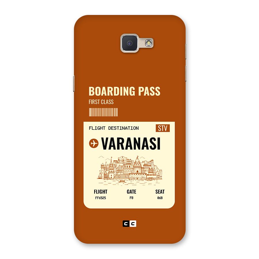 Varanasi Boarding Pass Back Case for Galaxy J5 Prime