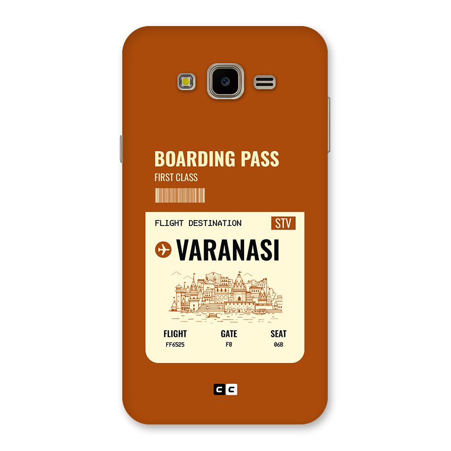Varanasi Boarding Pass Back Case for Galaxy J7 Nxt