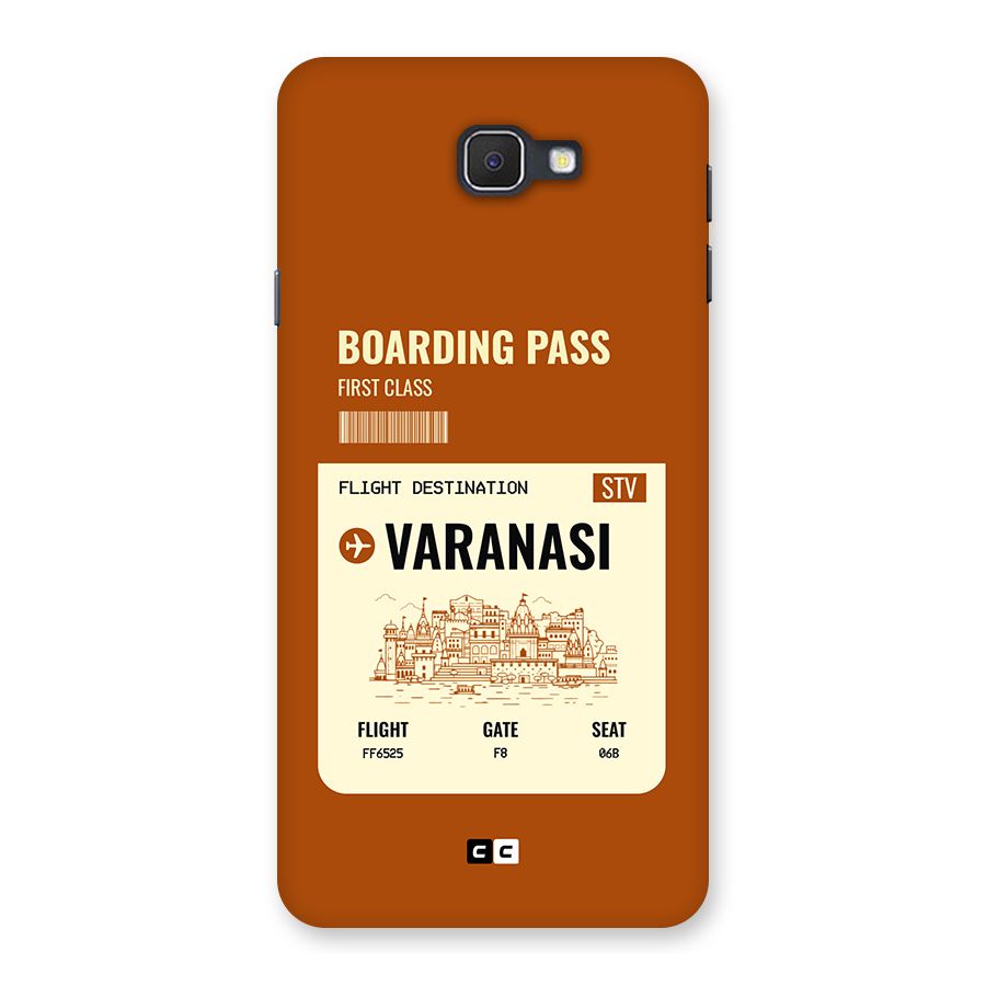 Varanasi Boarding Pass Back Case for Galaxy J7 Prime