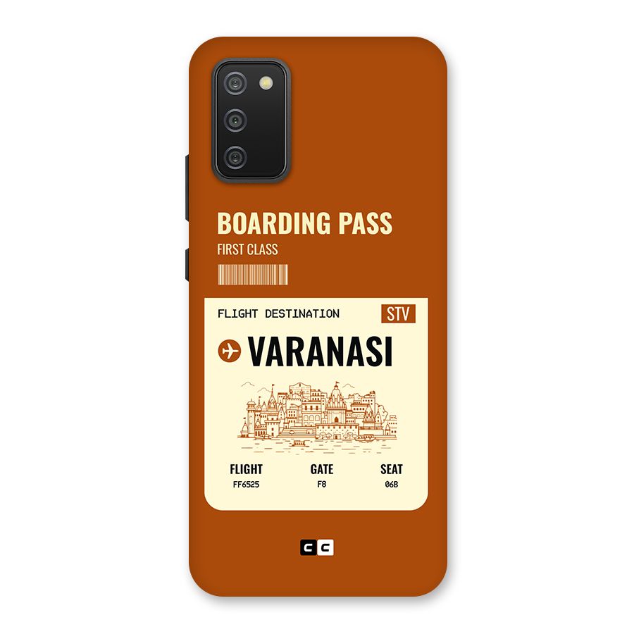 Varanasi Boarding Pass Back Case for Galaxy M02s