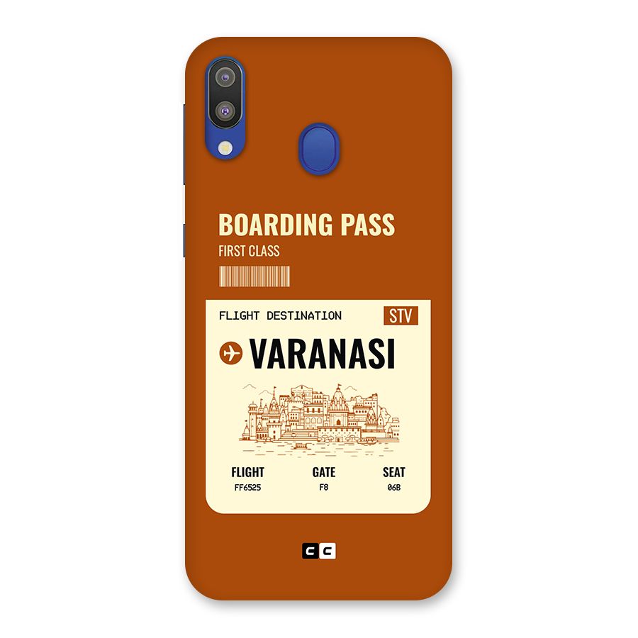 Varanasi Boarding Pass Back Case for Galaxy M20