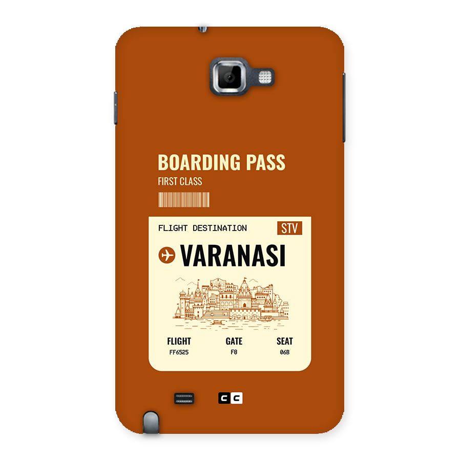 Varanasi Boarding Pass Back Case for Galaxy Note