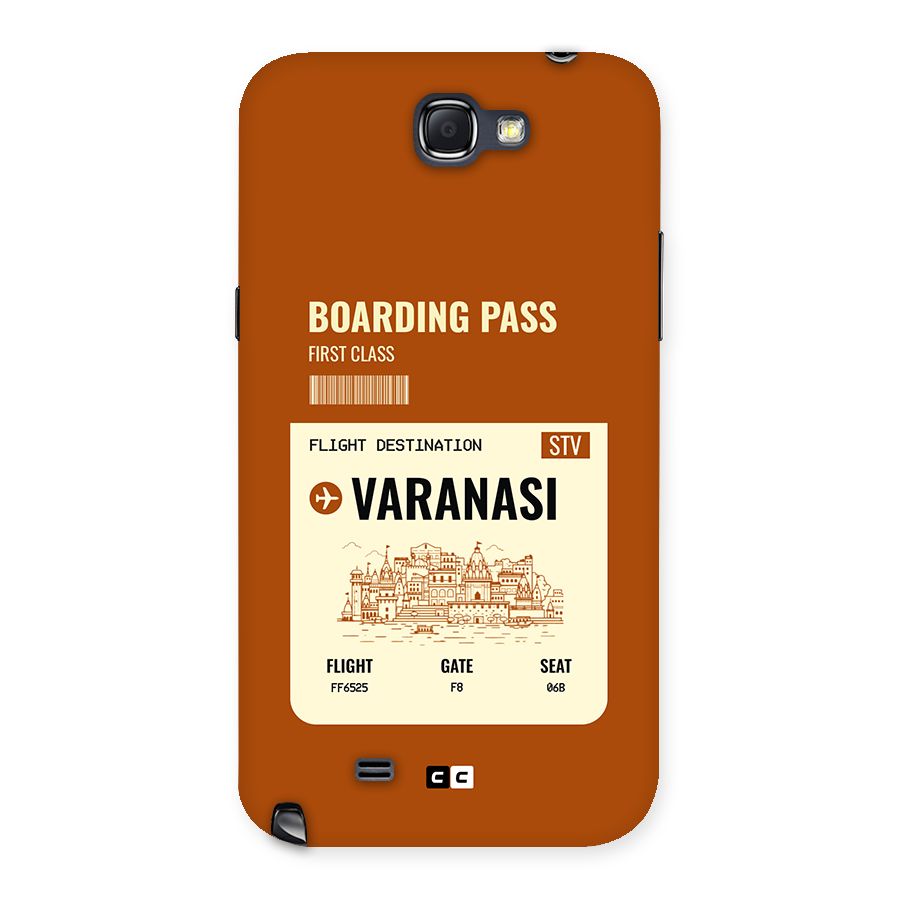 Varanasi Boarding Pass Back Case for Galaxy Note 2