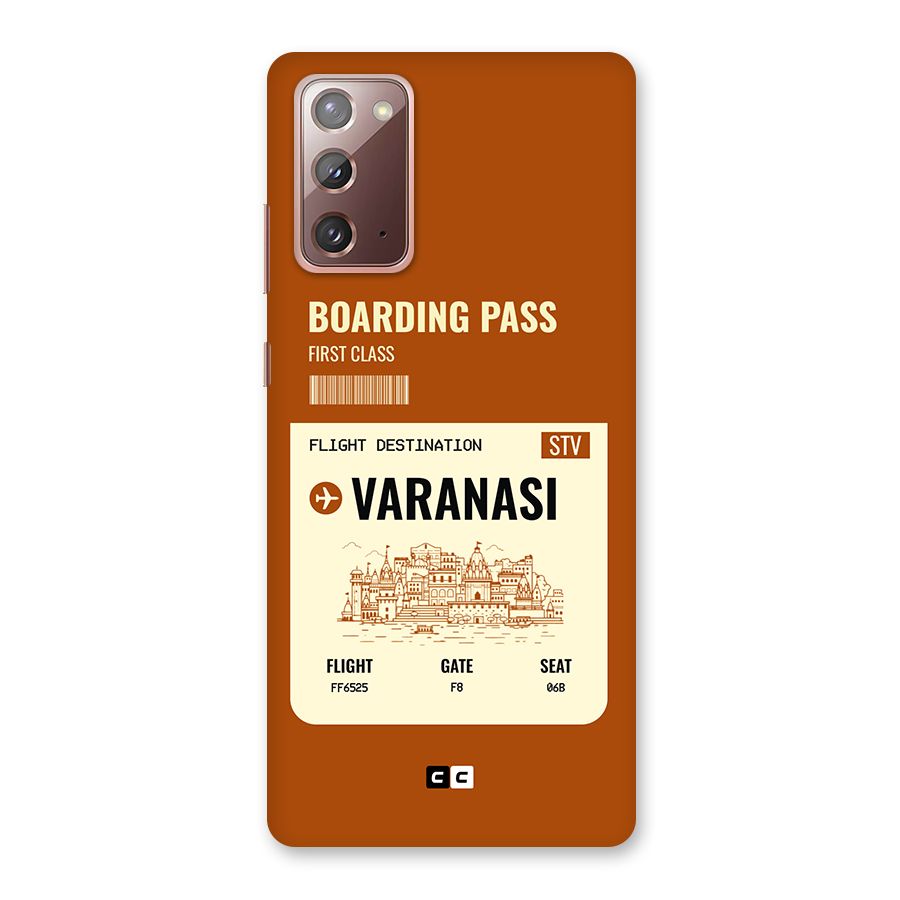 Varanasi Boarding Pass Back Case for Galaxy Note 20