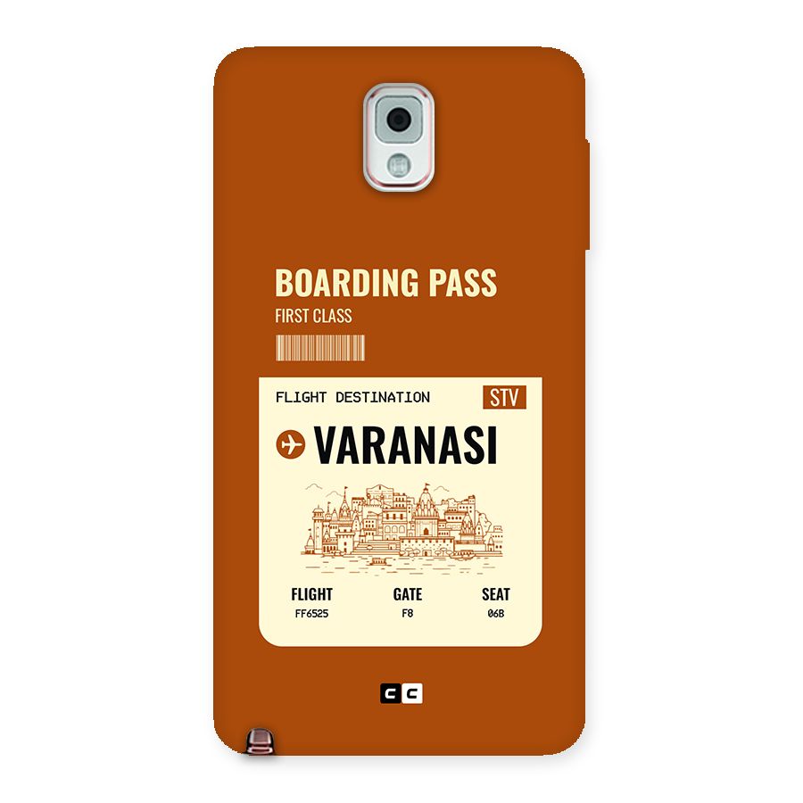 Varanasi Boarding Pass Back Case for Galaxy Note 3