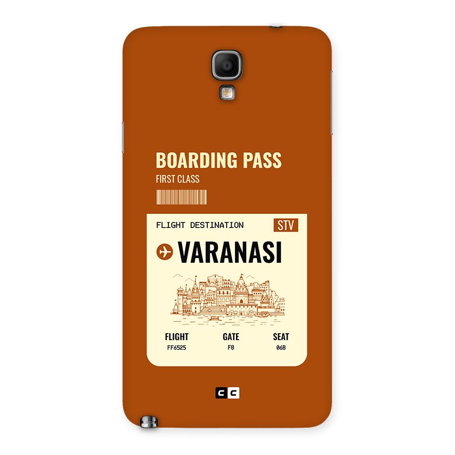 Varanasi Boarding Pass Back Case for Galaxy Note 3 Neo