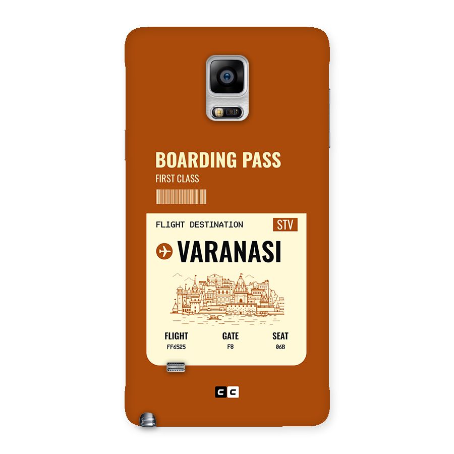 Varanasi Boarding Pass Back Case for Galaxy Note 4