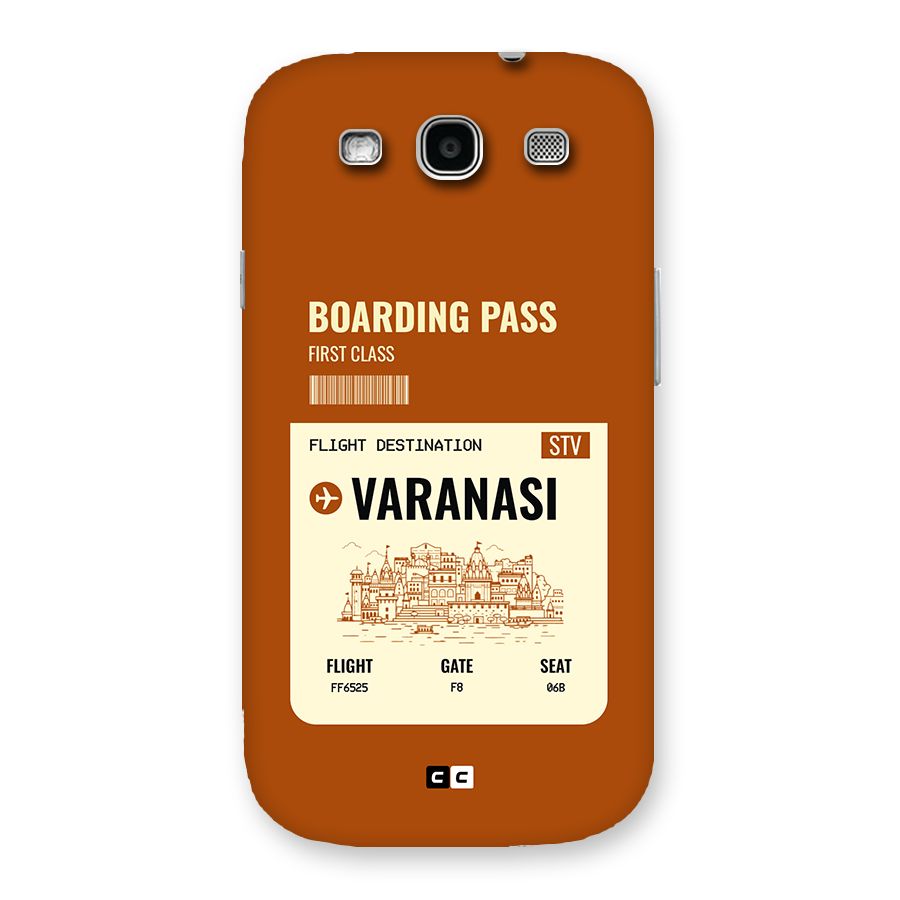 Varanasi Boarding Pass Back Case for Galaxy S3