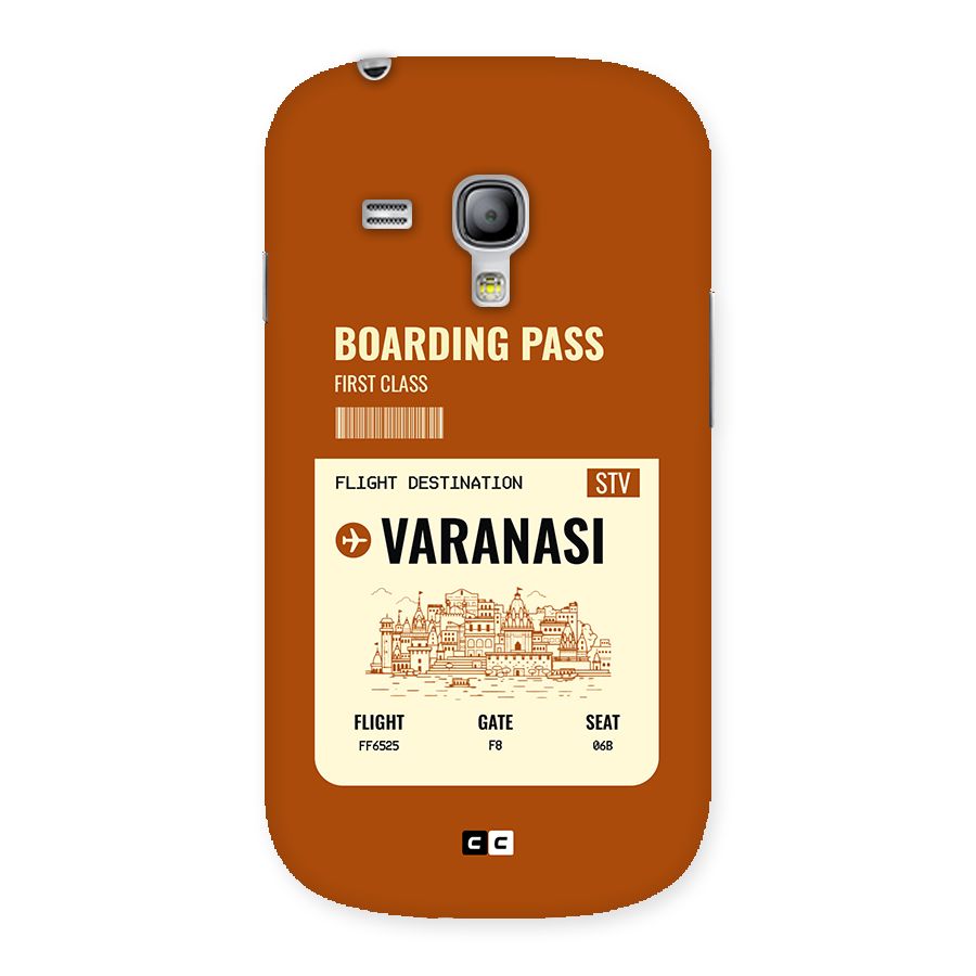 Varanasi Boarding Pass Back Case for Galaxy S3 Mini