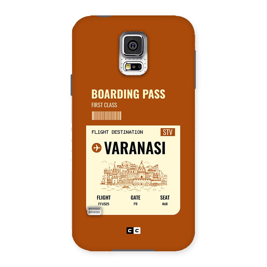 Varanasi Boarding Pass Back Case for Galaxy S5