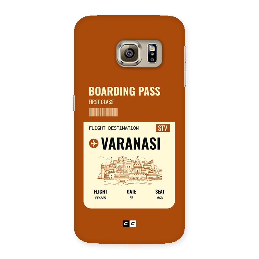 Varanasi Boarding Pass Back Case for Galaxy S6 edge