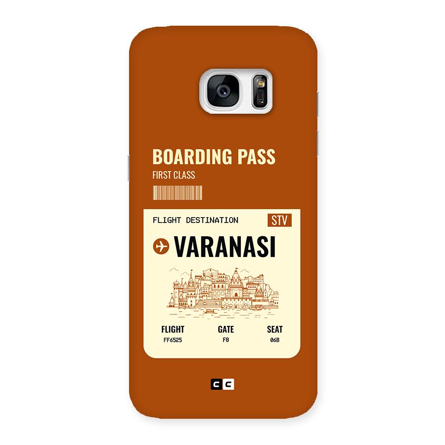 Varanasi Boarding Pass Back Case for Galaxy S7 Edge
