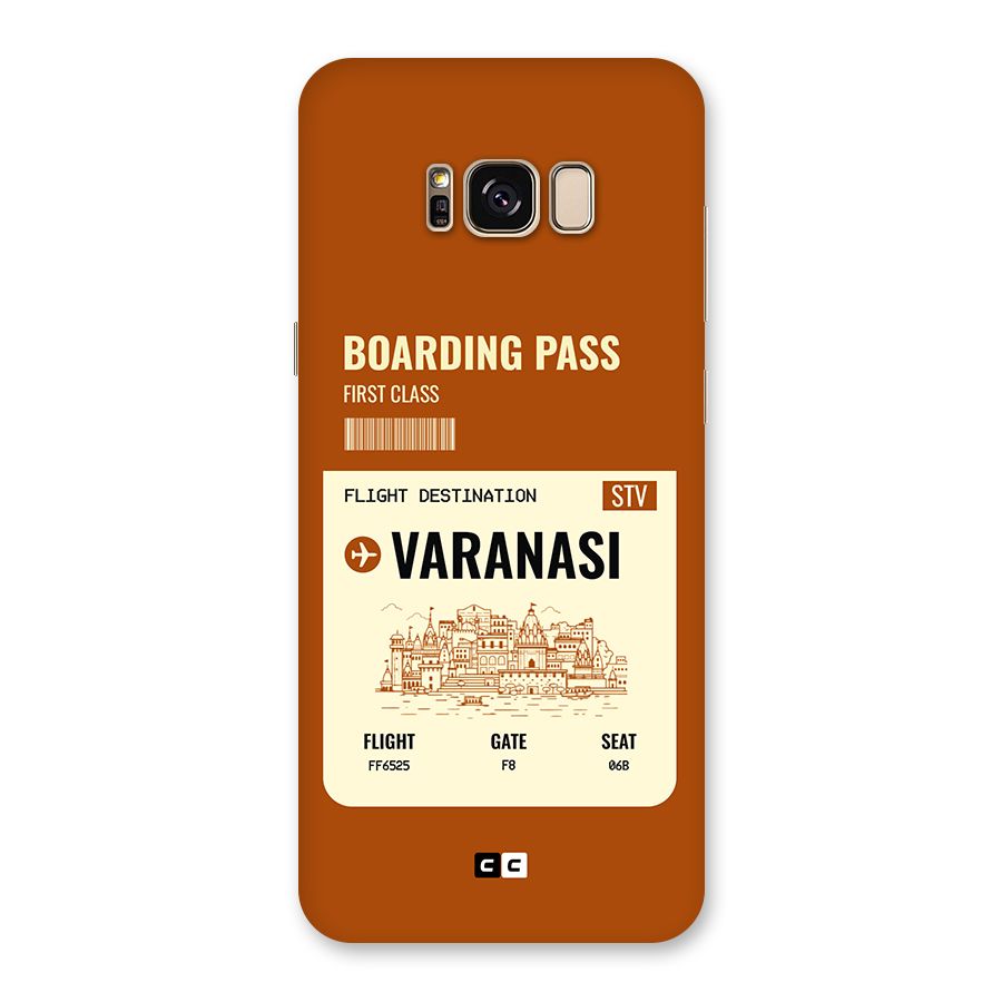 Varanasi Boarding Pass Back Case for Galaxy S8 Plus