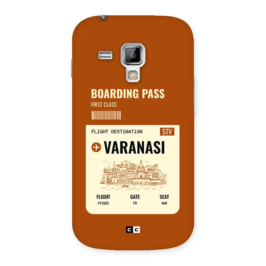 Varanasi Boarding Pass Back Case for Galaxy S Duos