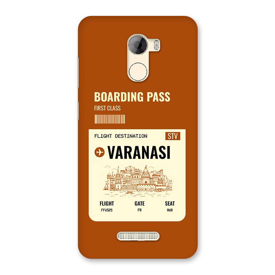 Varanasi Boarding Pass Back Case for Gionee A1 LIte