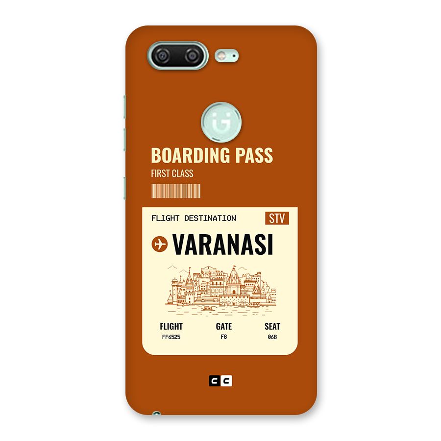 Varanasi Boarding Pass Back Case for Gionee S10