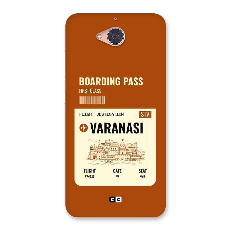 Varanasi Boarding Pass Back Case for Gionee S6 Pro