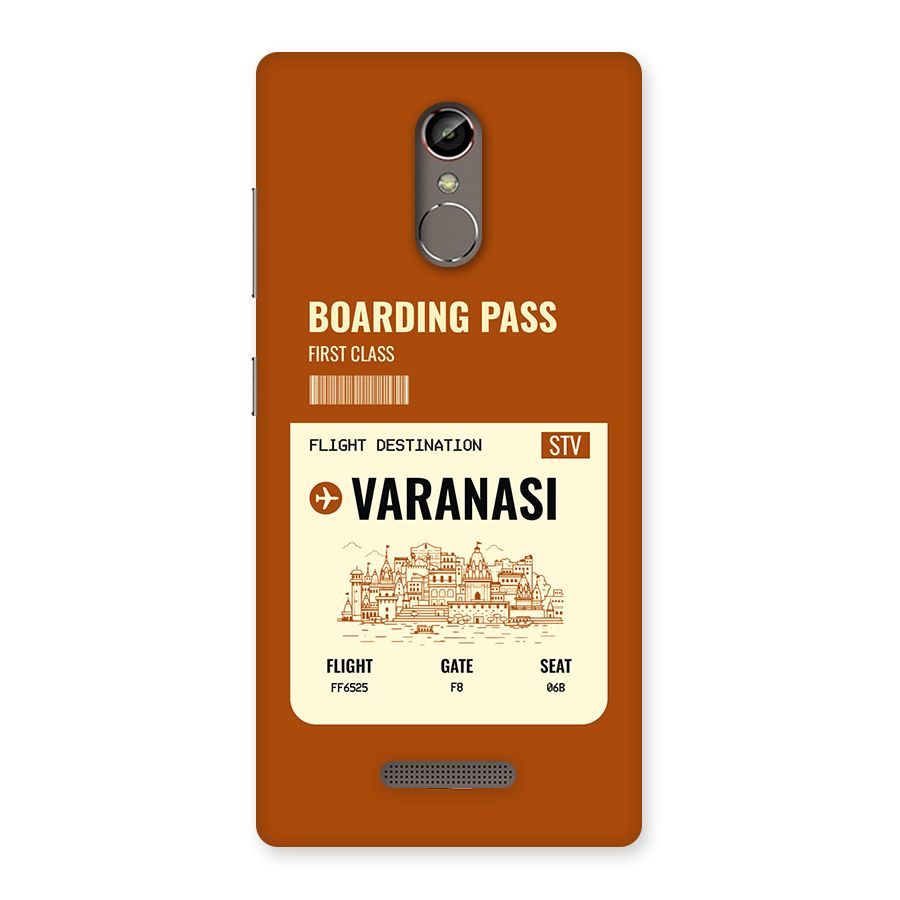 Varanasi Boarding Pass Back Case for Gionee S6s