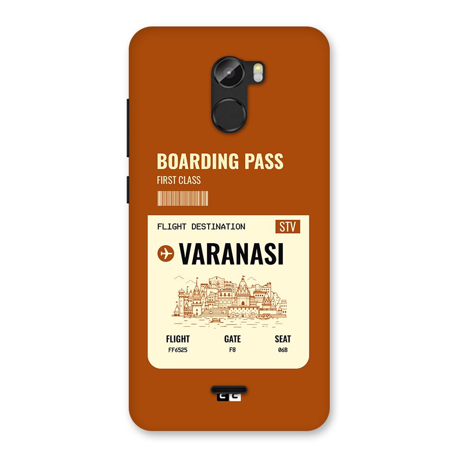 Varanasi Boarding Pass Back Case for Gionee X1