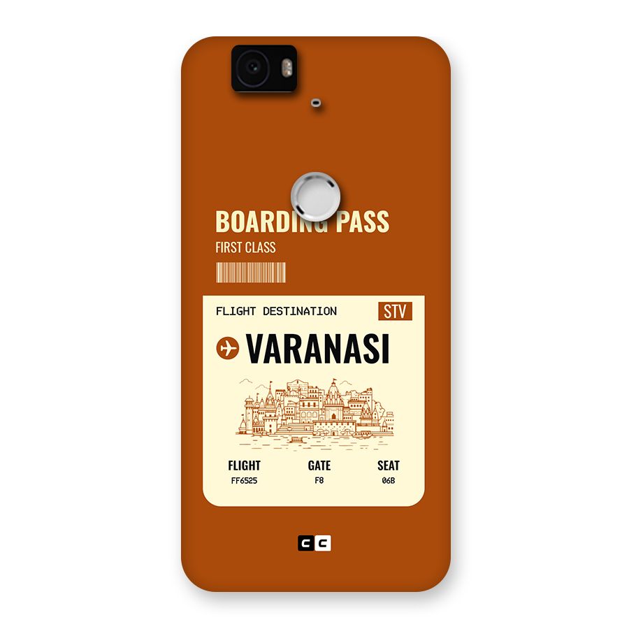 Varanasi Boarding Pass Back Case for Google Nexus 6P