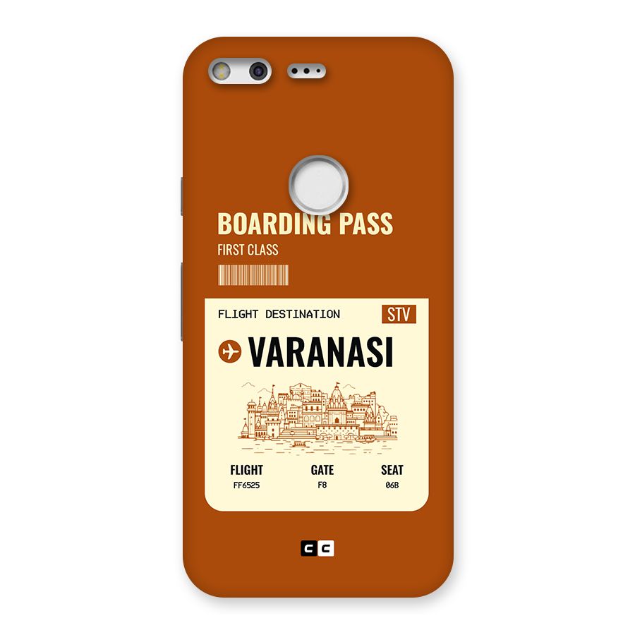 Varanasi Boarding Pass Back Case for Google Pixel