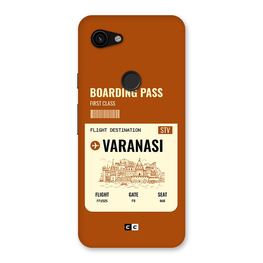 Varanasi Boarding Pass Back Case for Google Pixel 3a
