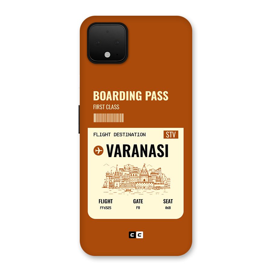 Varanasi Boarding Pass Back Case for Google Pixel 4 XL