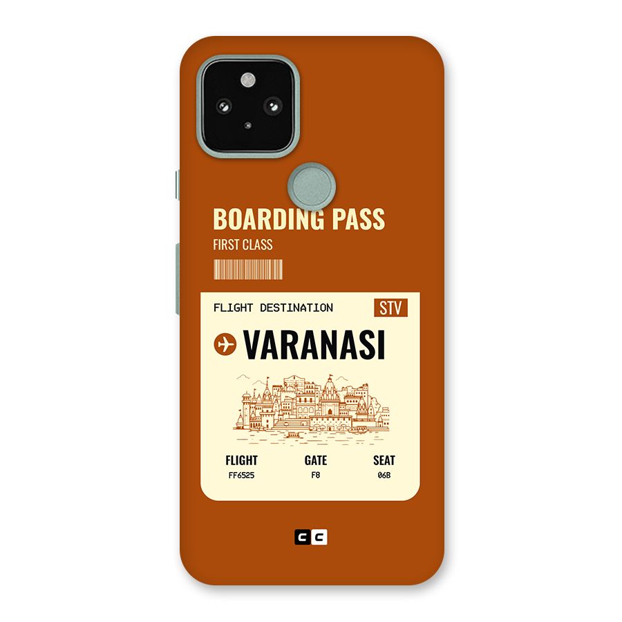 Varanasi Boarding Pass Back Case for Google Pixel 5