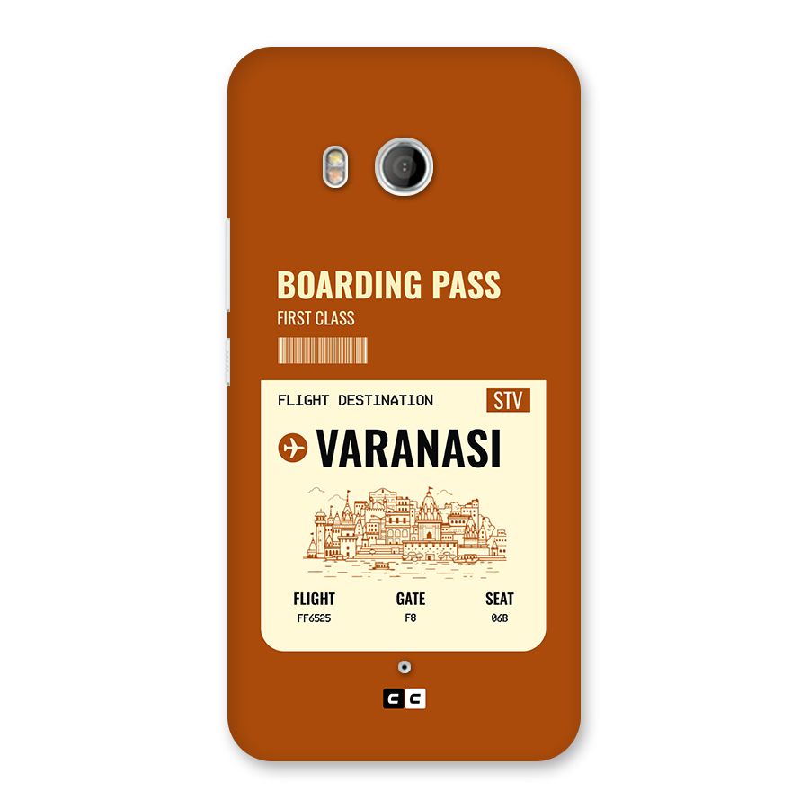 Varanasi Boarding Pass Back Case for HTC U11