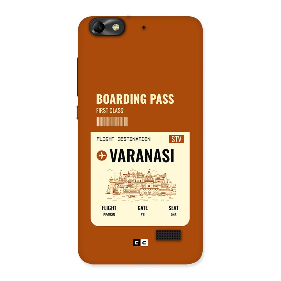 Varanasi Boarding Pass Back Case for Honor 4C
