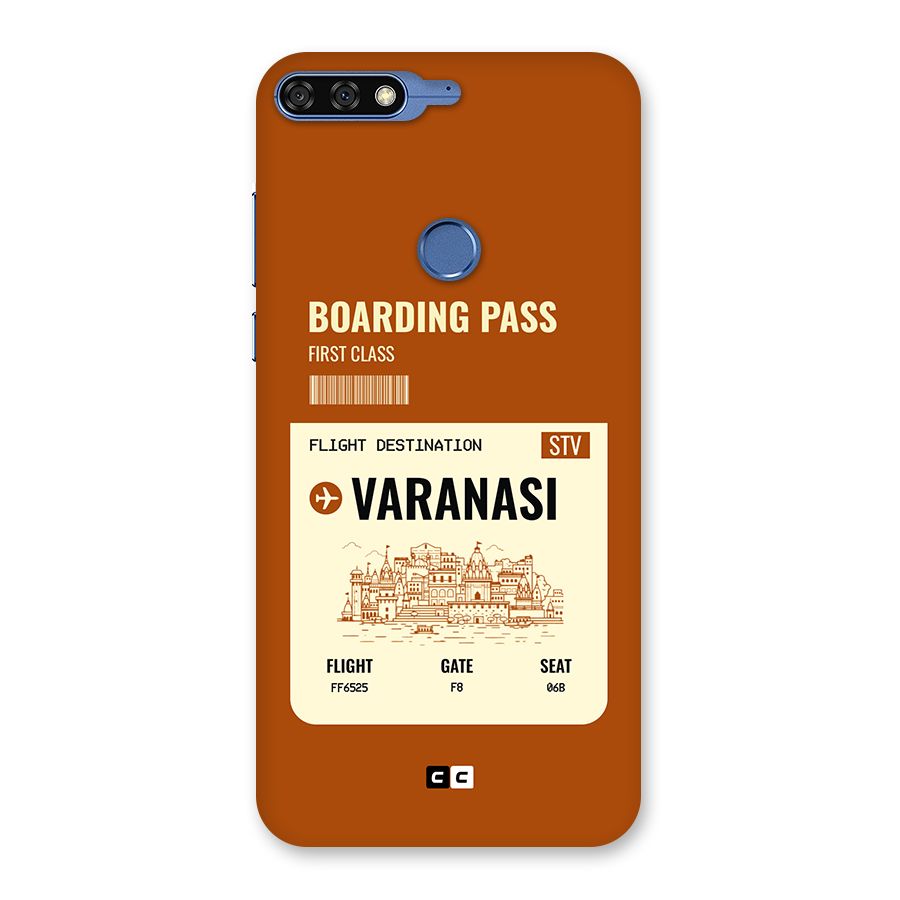 Varanasi Boarding Pass Back Case for Honor 7C