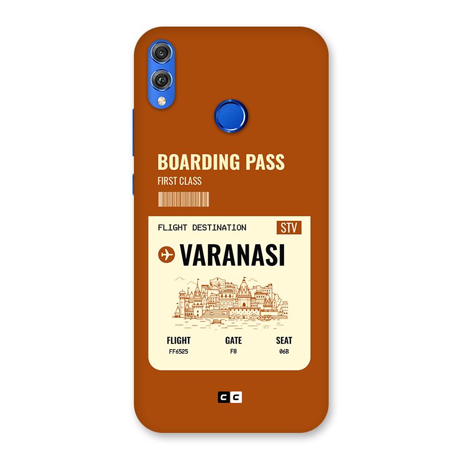 Varanasi Boarding Pass Back Case for Honor 8X