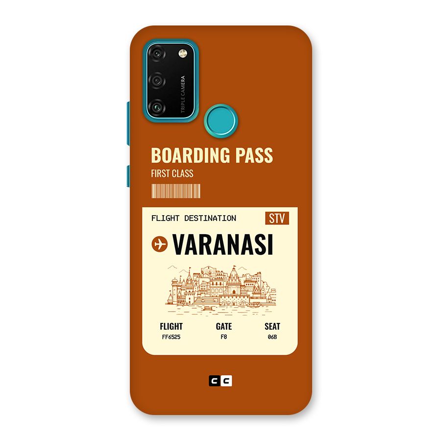 Varanasi Boarding Pass Back Case for Honor 9A