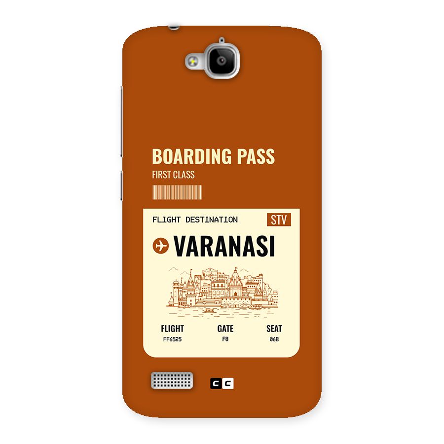 Varanasi Boarding Pass Back Case for Honor Holly