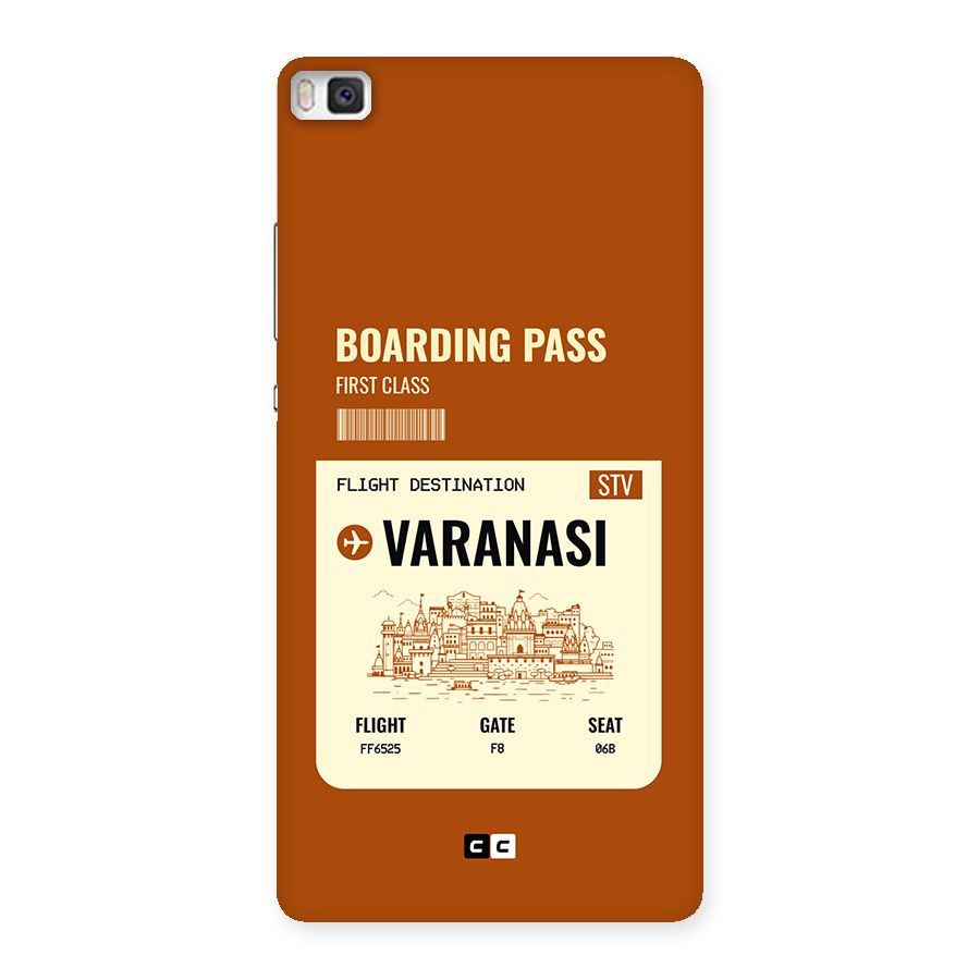 Varanasi Boarding Pass Back Case for Huawei P8