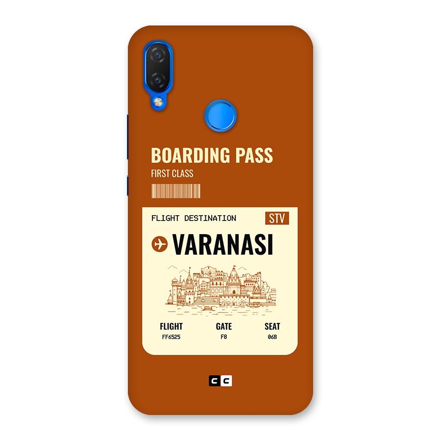 Varanasi Boarding Pass Back Case for Huawei P Smart+