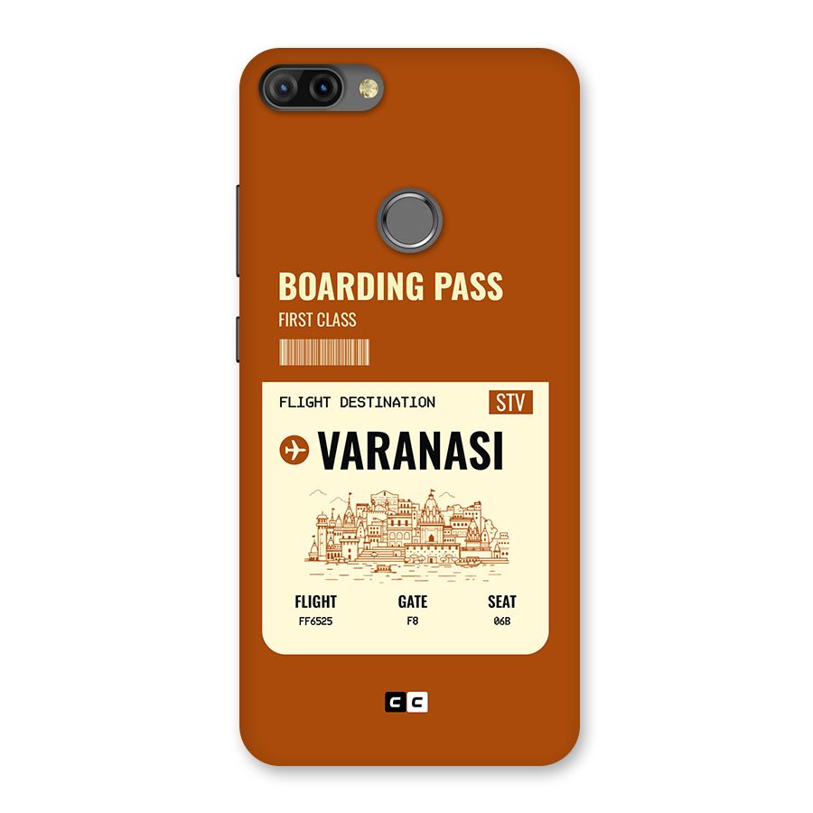 Varanasi Boarding Pass Back Case for Infinix Hot 6 Pro
