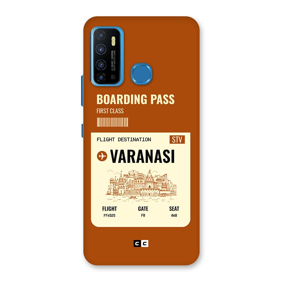 Varanasi Boarding Pass Back Case for Infinix Hot 9