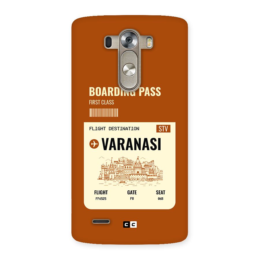 Varanasi Boarding Pass Back Case for LG G3
