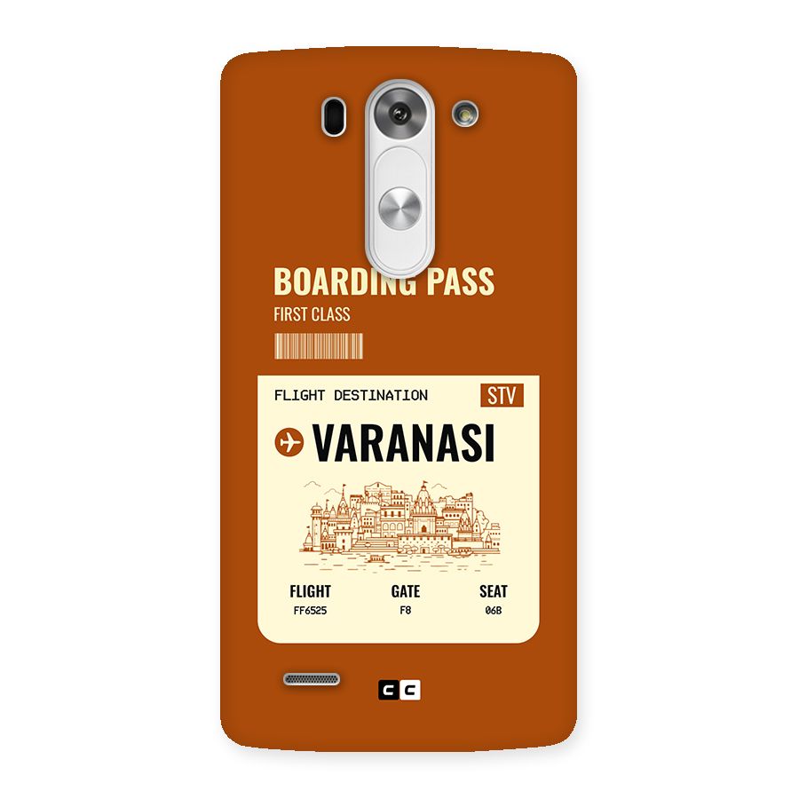 Varanasi Boarding Pass Back Case for LG G3 Mini