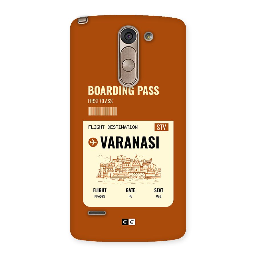 Varanasi Boarding Pass Back Case for LG G3 Stylus
