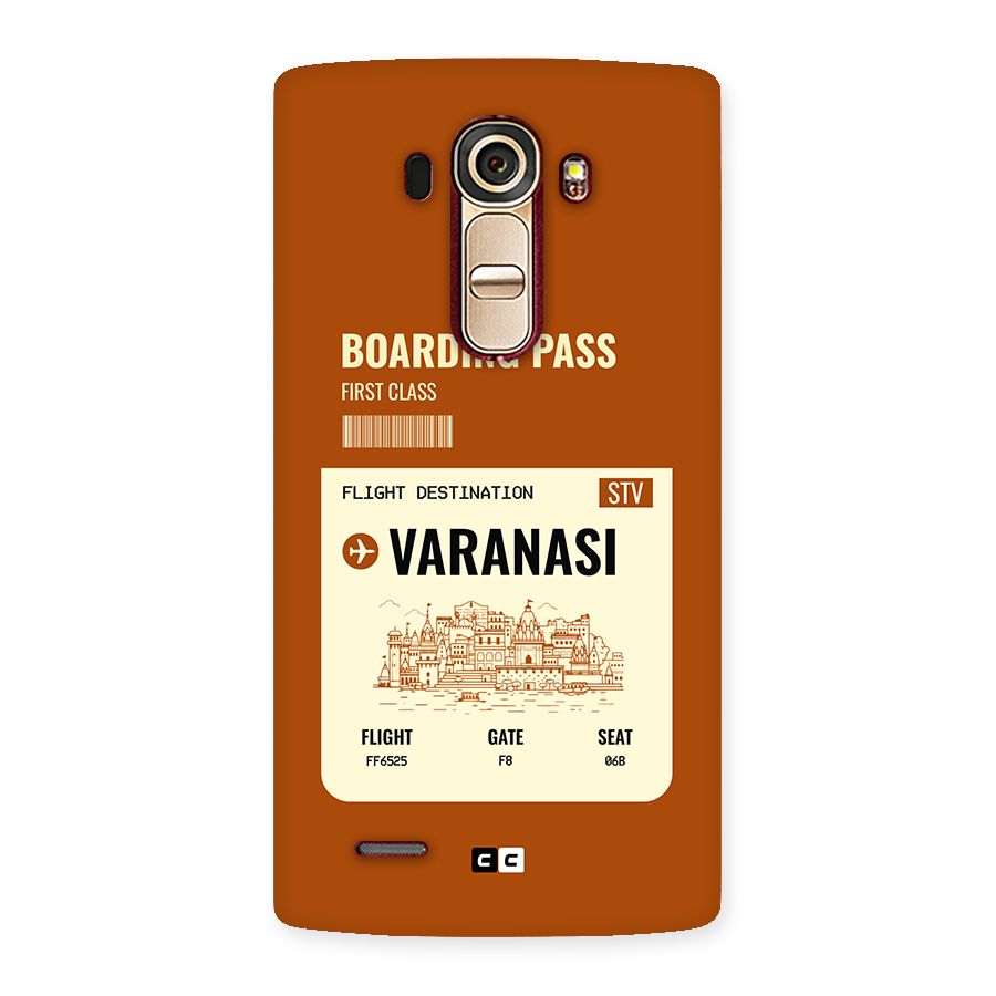 Varanasi Boarding Pass Back Case for LG G4