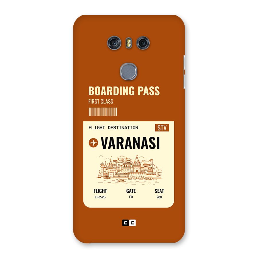Varanasi Boarding Pass Back Case for LG G6