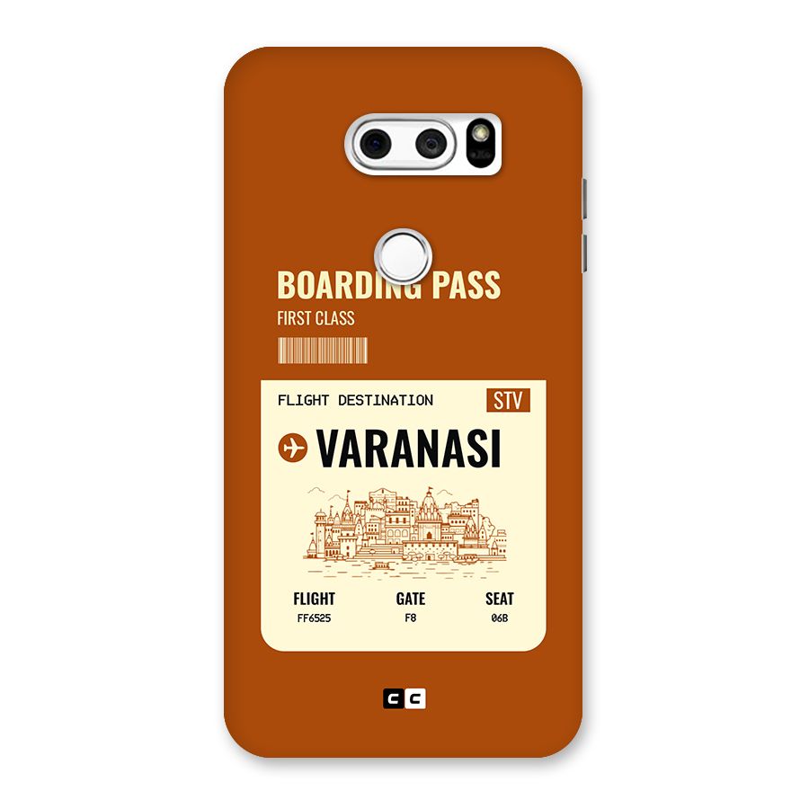Varanasi Boarding Pass Back Case for LG V30
