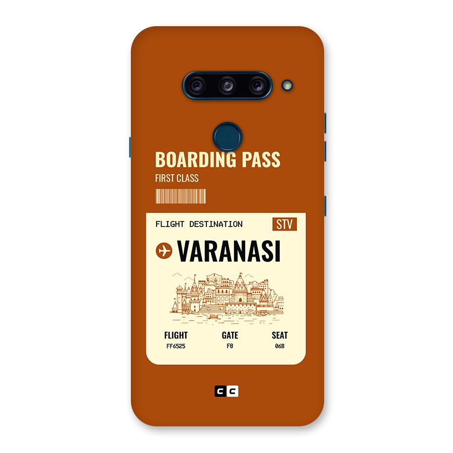 Varanasi Boarding Pass Back Case for LG  V40 ThinQ